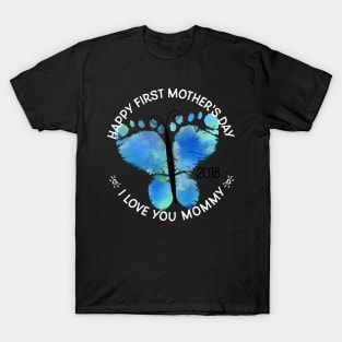 First Mom's Day Blue T-Shirt